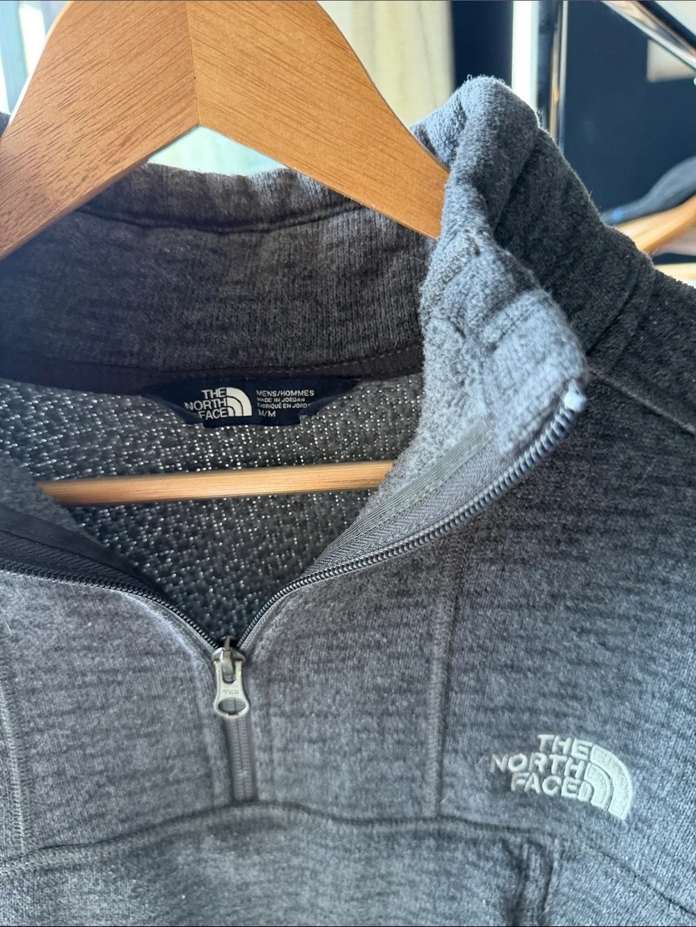 The North Face Men's Dark Charcoal Half-Zip Pullover